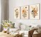 Summer 3 Pcs Vintage Wildflower Canvas Wall Decor, Country Farmhouse Watercolor Flower Botanical Painting Pictures, Floral Poster Print Artwork for Bedroom, Living Room, and Girls Room Decoration, Unframed